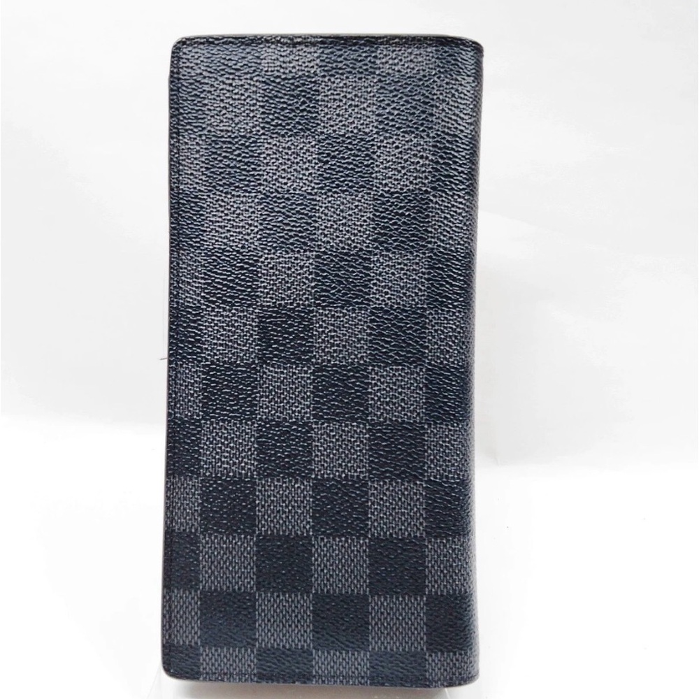 Louis Vuitton LV Long Brazza Wallet Black Damier Graphite - Picture 2 of 9
